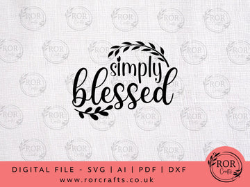 Simply Blessed - Digital File