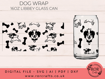 16oz Libby Glass Dog Wrap