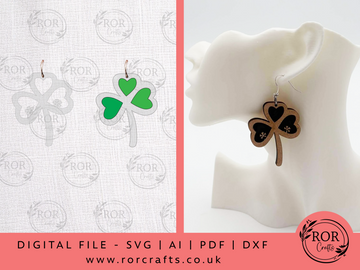 St Patrick's Day Earrings - Digital File