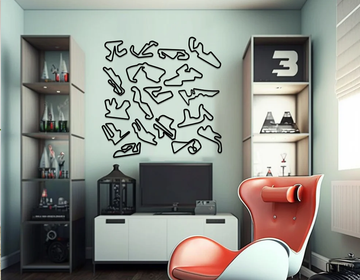 Moto GP Wall Art Mini Track Set