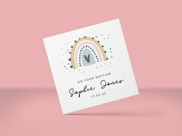 Baby Girl Baptism Card