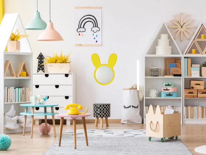 Bunny Shaped Wall Mirror