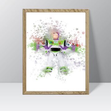 Toy Story (Buzz) - Watercolour Splash Print