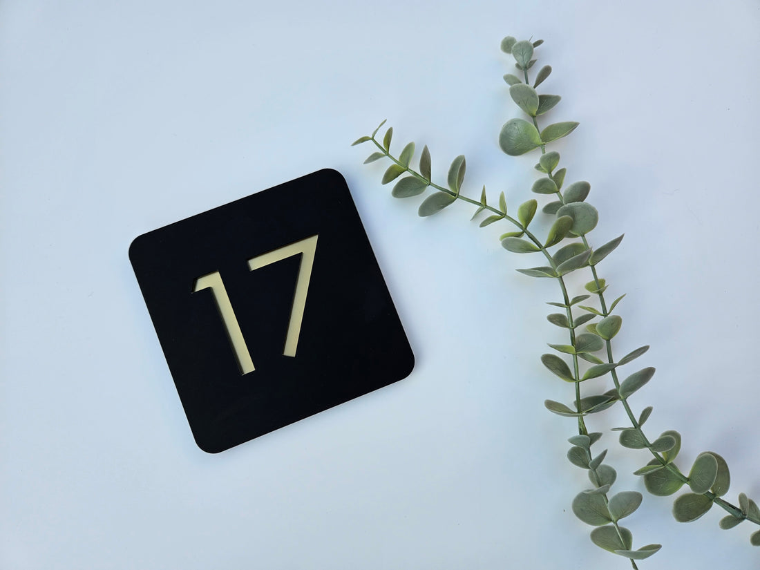 Acrylic House Number Sign