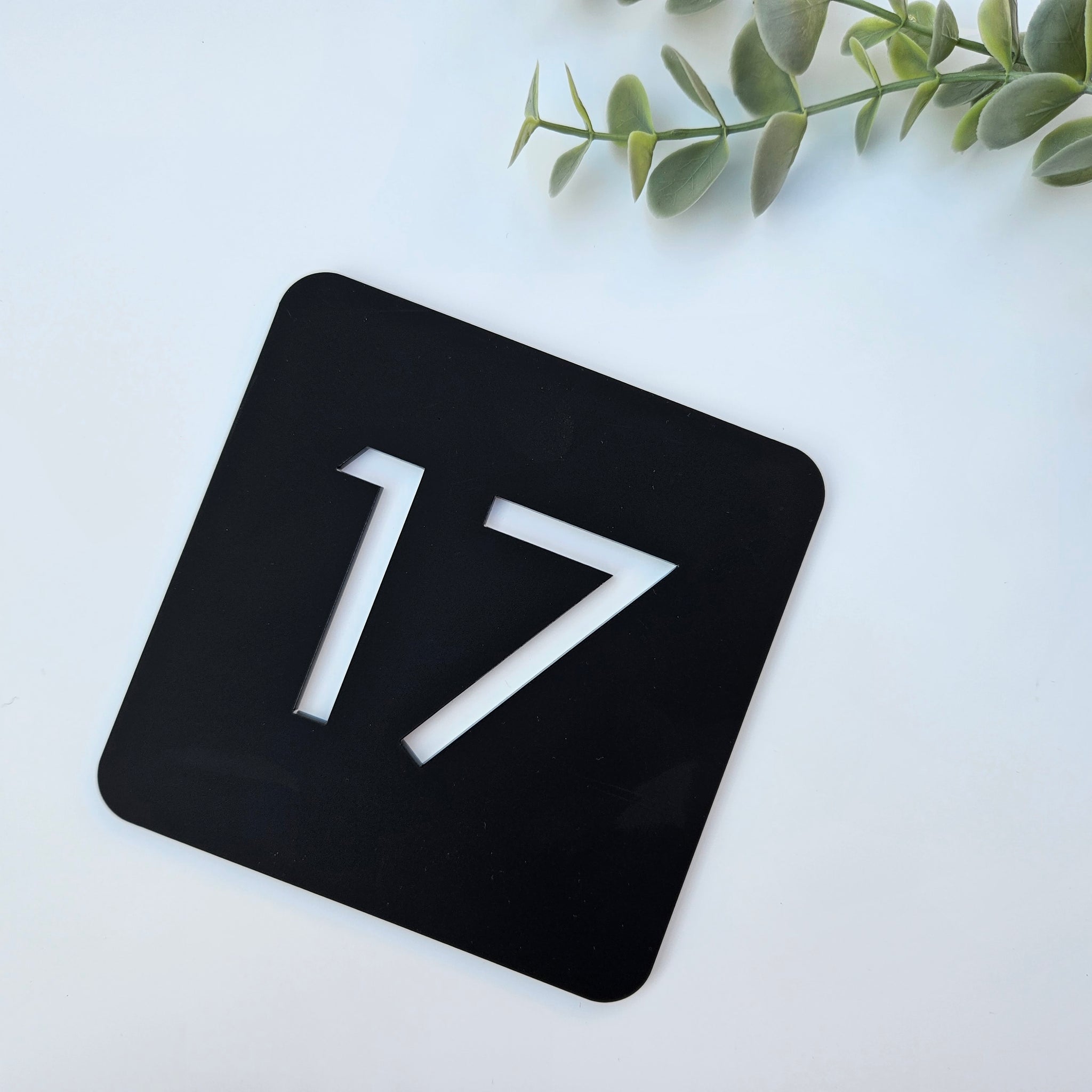 Acrylic House Number Sign