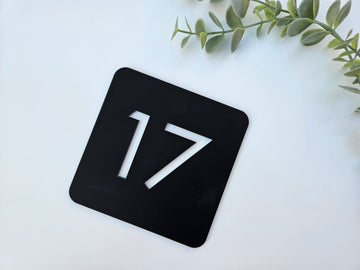 Acrylic House Number Sign