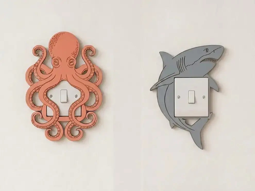 Animal Wooden Light Switch Surrounds