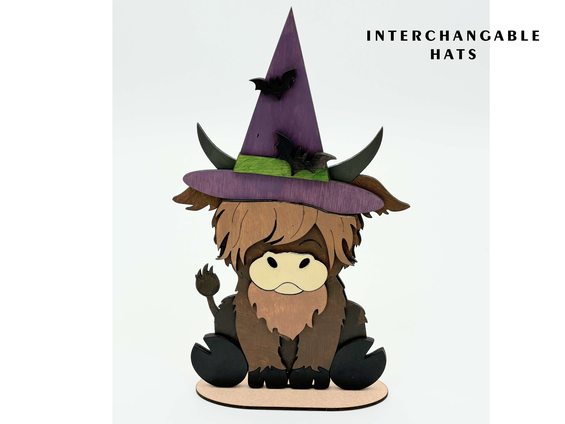 Highland Cow Shelf Sitter – Flat-Packed DIY Craft Kit