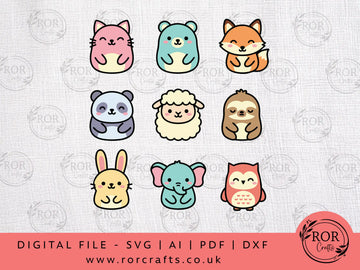 Cute Animals - Digital File