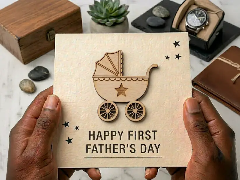 First Dad Pram Card
