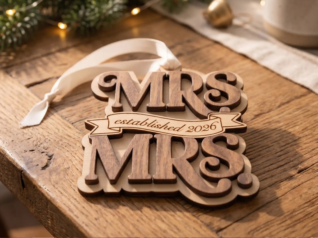 Mrs & Mrs Christmas Bauble