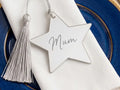 Personalized Star Place Names with Tassels - Acrylic Wedding Favors - RoRCrafts
