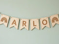 Personalized Wooden Name Bunting - Custom Nursery Wall Decor
