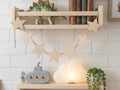 Personalized Wooden Star Garland | 8 Piece Nursery Wall Decor - RoRCrafts