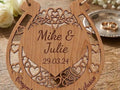 Personalized Wooden Wedding Horseshoe Sign | Custom Bridal Good Luck Keepsake