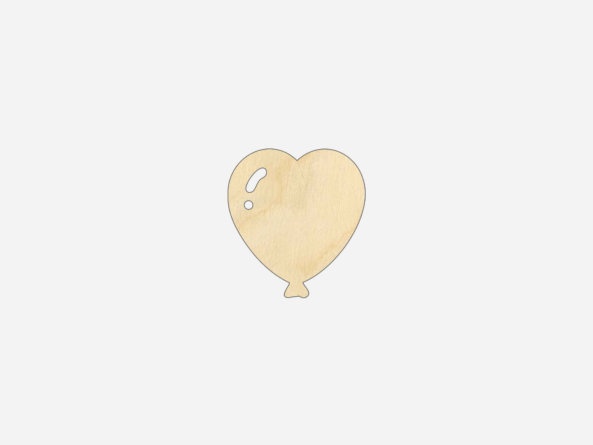 Heart Balloon - Craft Shape