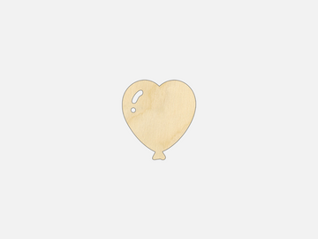 Heart Balloon - Craft Shape