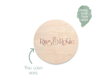 Circle Business Name Photo Prop