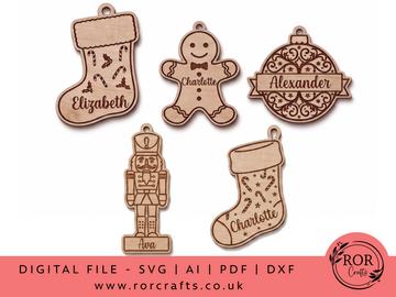 Christmas Ornament Set - Digital File