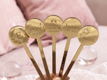 Cocktail Drink Stirrers (Gold)