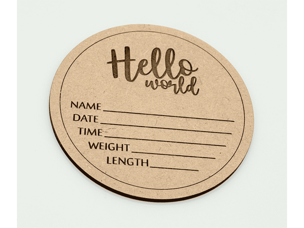 Helloworld Milestone Hello, World! Newborn Milestone Disc – RoRCrafts