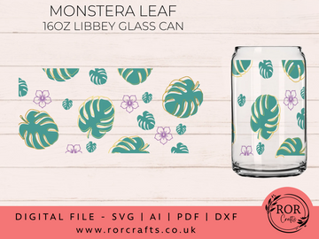 16oz Libby Glass Monserta Leaf