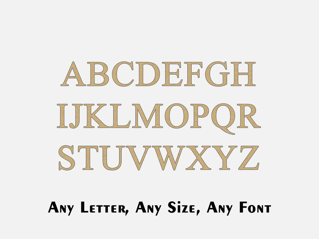 Letters (Times New Roman) - Craft Shape