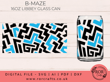 16oz Libby Glass B-MAZE