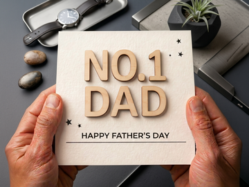 No.1 Dad Card