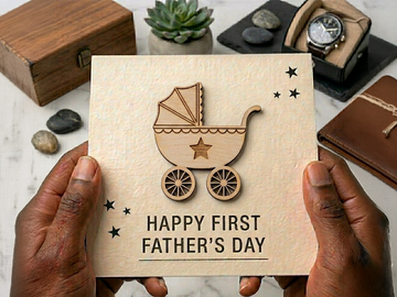 First Dad Pram Card