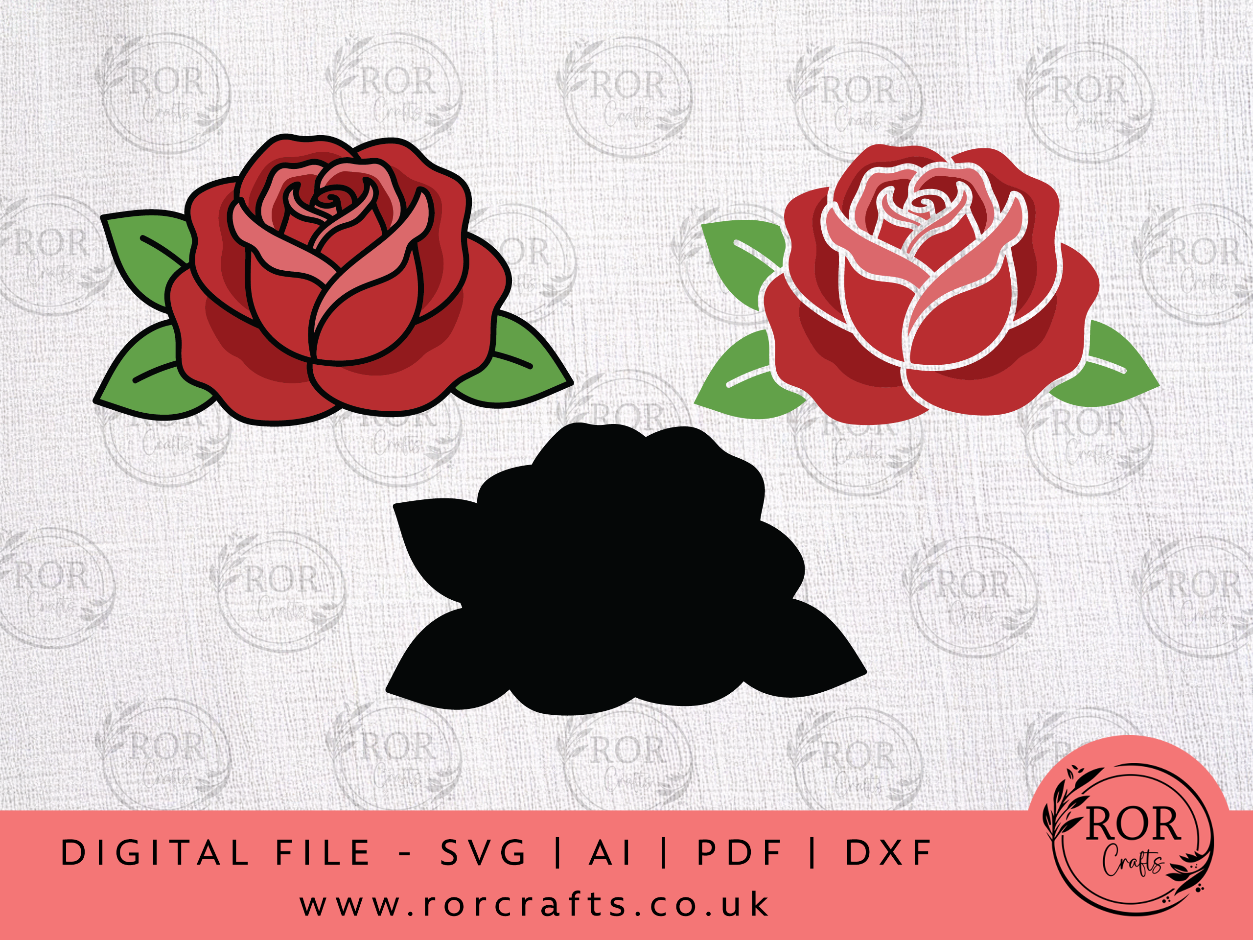 Rose - Digital File – RoRCrafts
