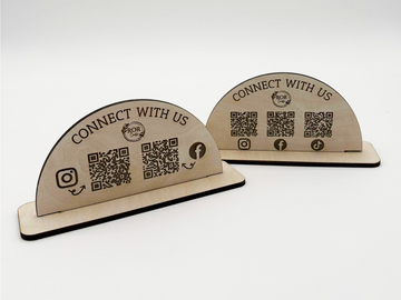 Wooden Social Media Sign