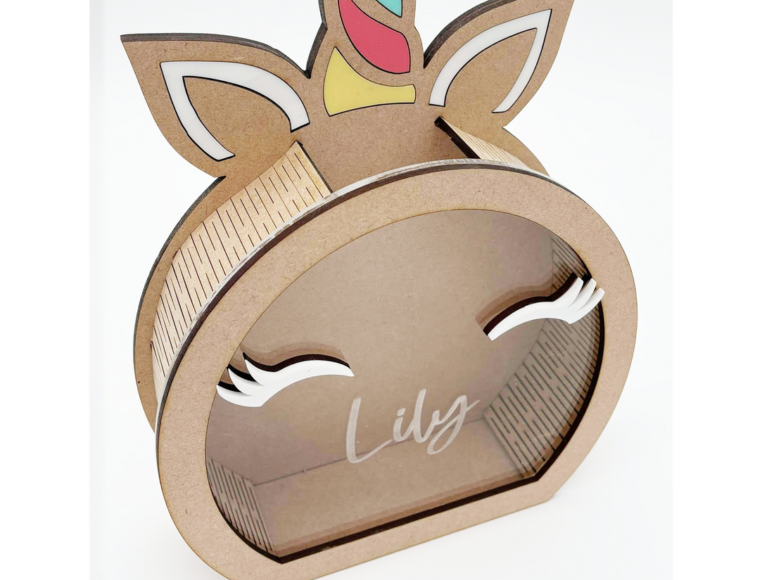 Unicorn Chocolate Money Box