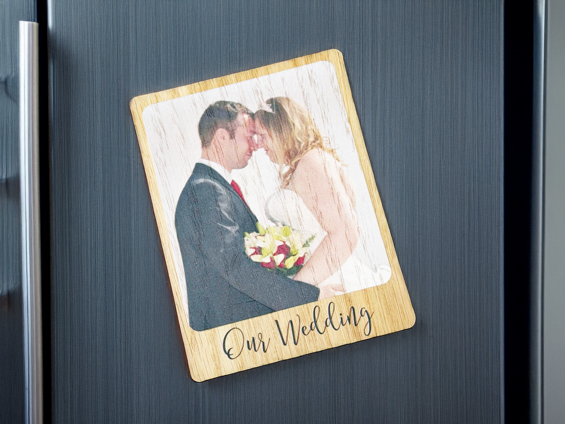 Personalised Oak Fridge Magnet