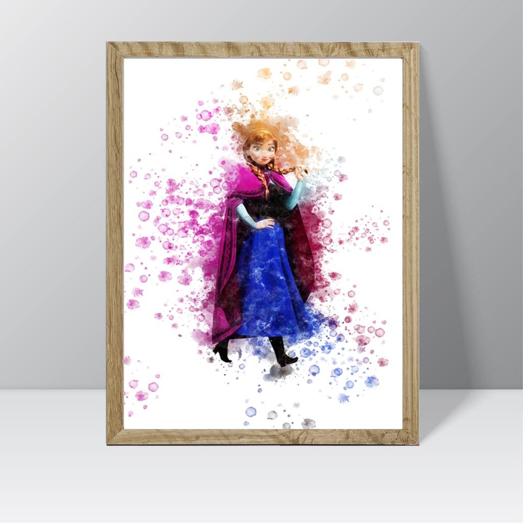 Frozen (Olaf) - Watercolour Splash Print