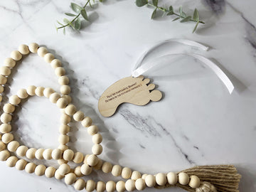 Baby Foot Gift Tag