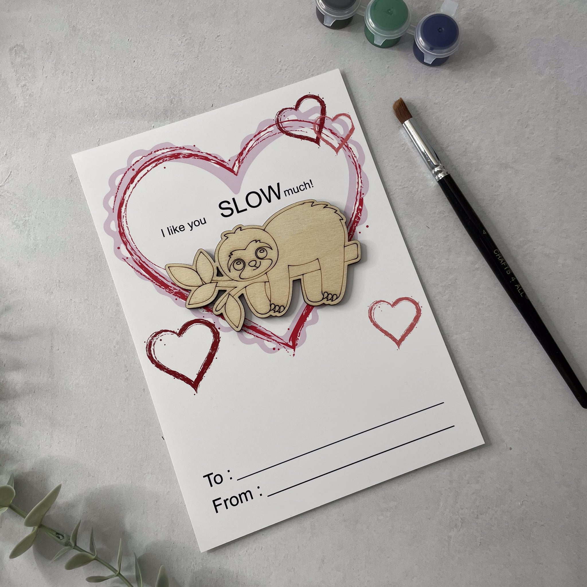 Sloth Valentines Day Pocket Hug