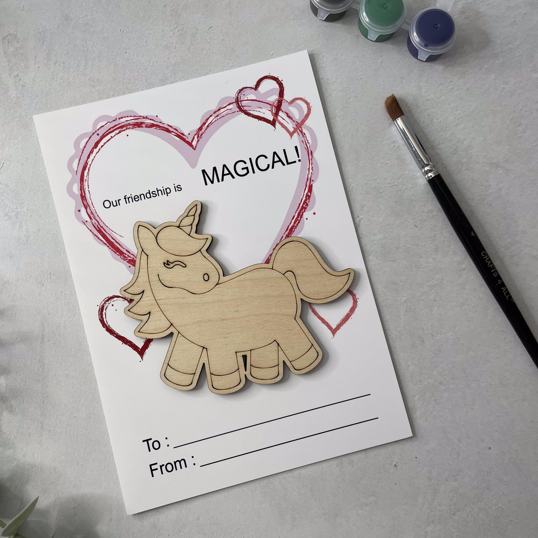 Unicorn Valentines Day Pocket Hug