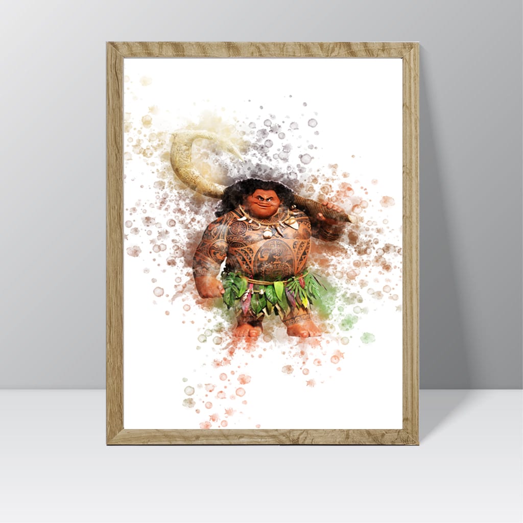 Moana (Malu) - Watercolour Splash Print