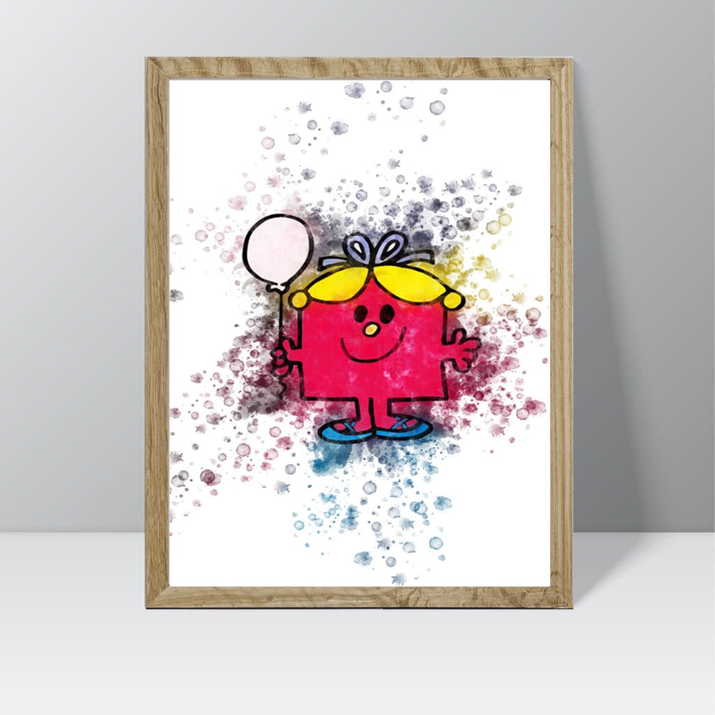 Little Miss Characters - Watercolour Splash Print