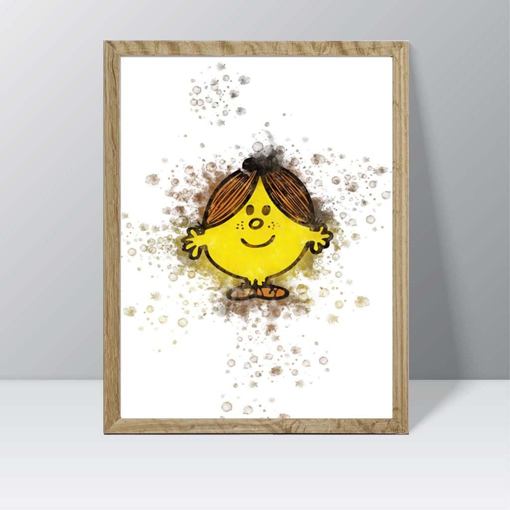 Little Miss Characters - Watercolour Splash Print