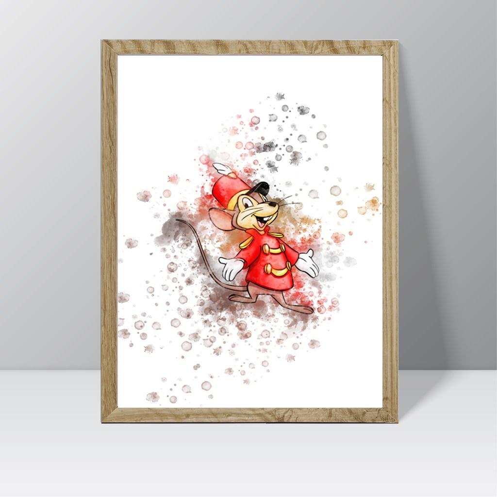 Dumbo (Timothy) - Watercolour Splash Print