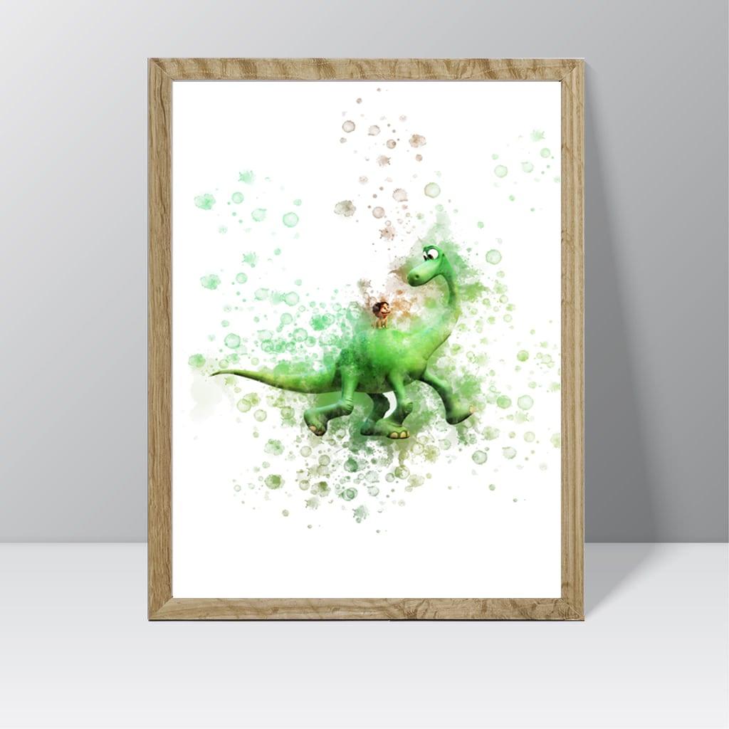 Good Dinosaur (Spot) - Watercolour Splash Print