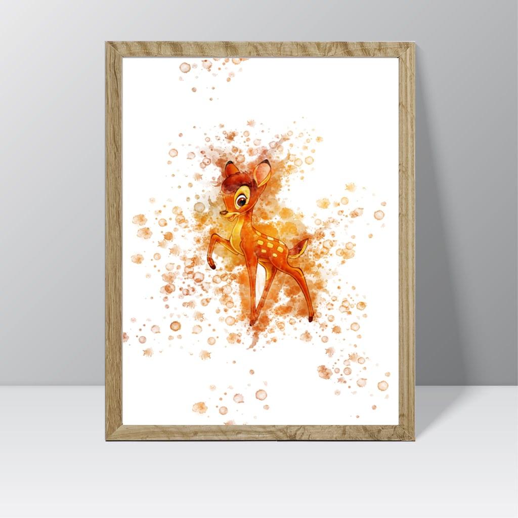 Bambi (Thumper) - Watercolour Splash Print
