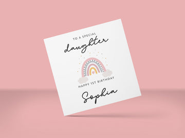 Daughter Rainbow Birthday Card
