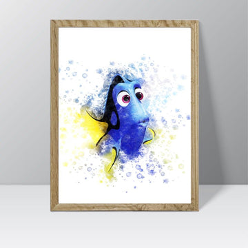 Finding Nemo (Dory) - Watercolour Splash Print