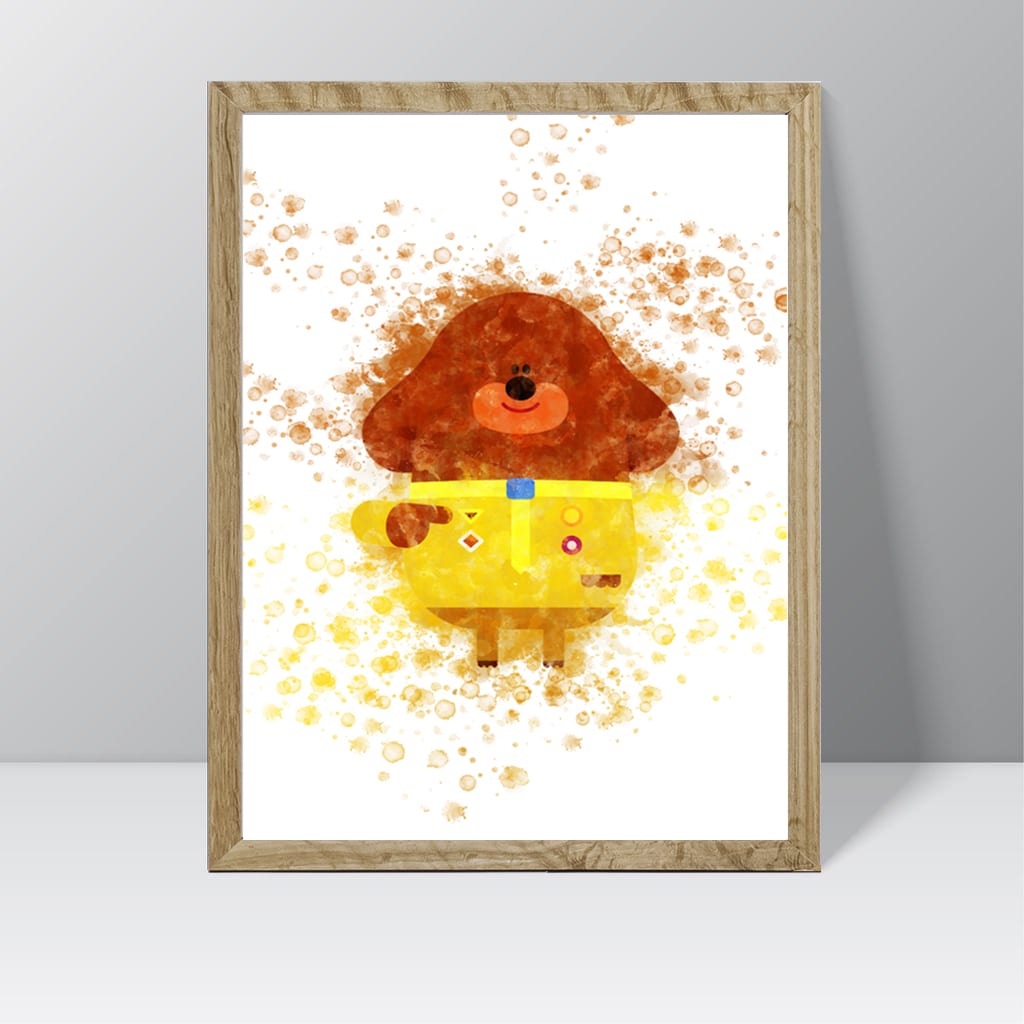 Hey Duggee (Duggee Gang)- Watercolour Splash Print