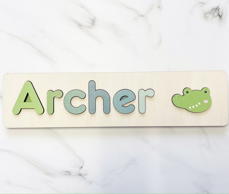 Crocodile - Personalised Name Puzzle