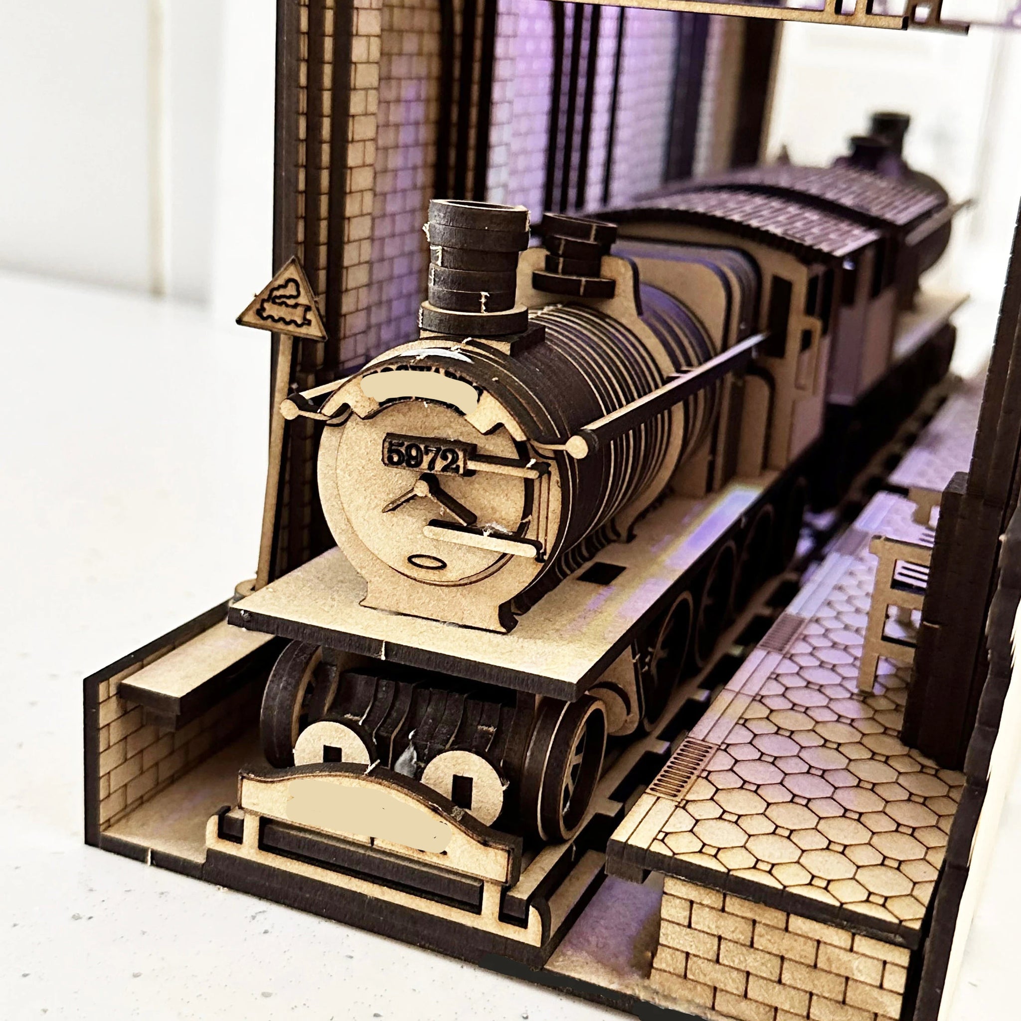 Train & Platform 9 3/4 - Themed Book Nook