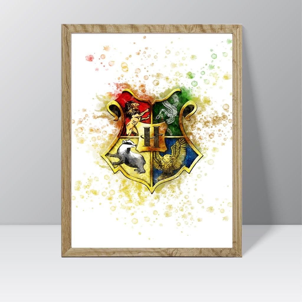Harry Potter (Hogwarts) - Watercolour Splash Print